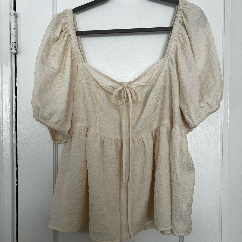Future Collective x Gabriella Karefa-Johnson Cream Texture Top